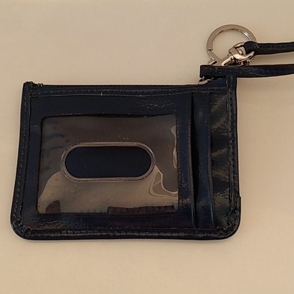 Travel Slim Card Coin Pouch Key Ring Wristlet Wallet - Picture 3 of 7